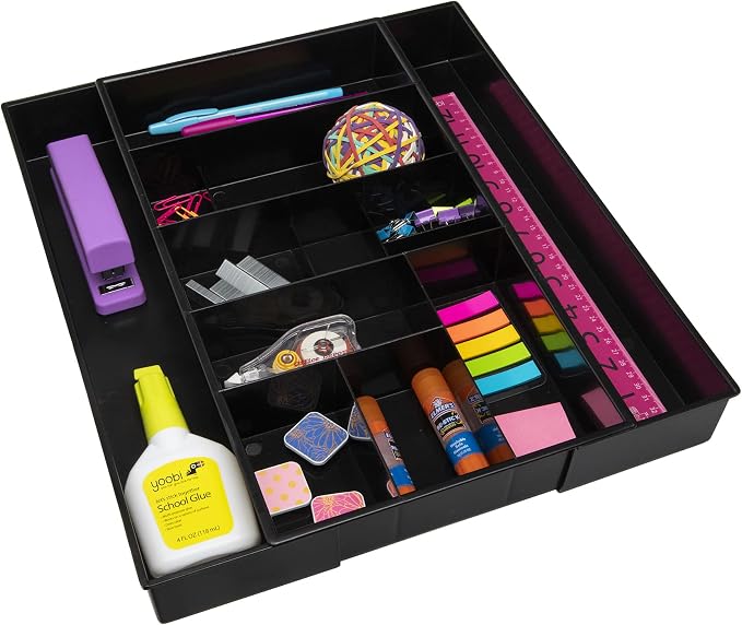 Dial Industries Expandable Office Drawer Desk Organizer Storage Tray | Adjusts by DialIndustries