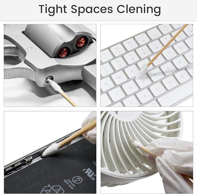 PINGMIC Gun Cleaning Swabs, Precision Cleaning, Pointed Tips - Image 6