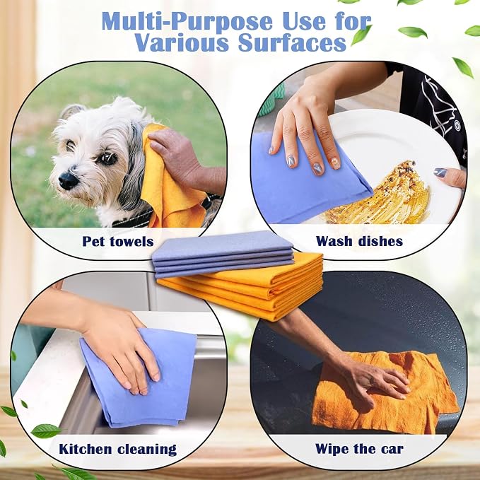 Ultra-Absorbent Miracle Cleaning Shammy, Super Absorbent Cleaning Cloth - Image 4