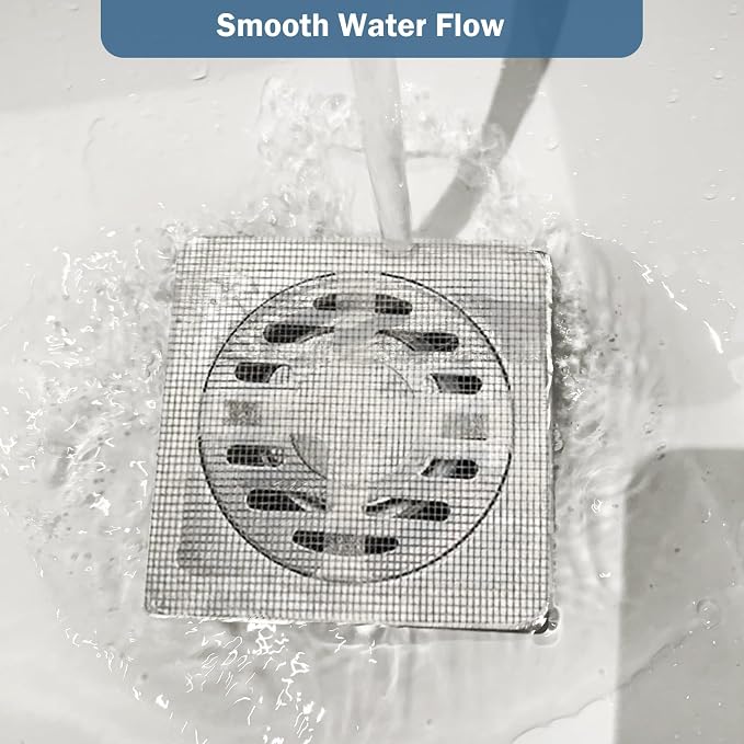 10Pcs Shower Drain Hair Catcher, Disposable Drain Stickers, Fine Mesh Freely - Image 7