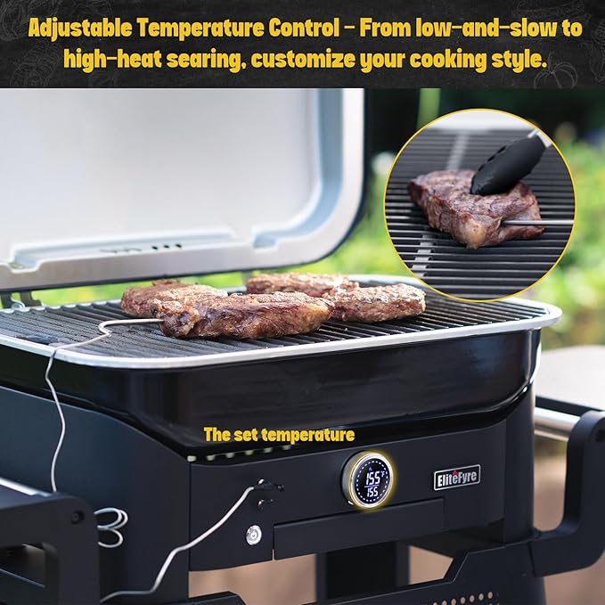 Volteq Electric Grill with Smart Tem Control for Apartments - 6-in-1 Smokeless Compact Patio BBQ Grill for Balcony & Deck, 1500W Fast Heating, No Flames Perfect for Rentals