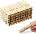 50 Pack Clothes Pins Wooden 2.9 Inch Wood Clothespins Heavy Duty Large | Close by HONGYUTAI