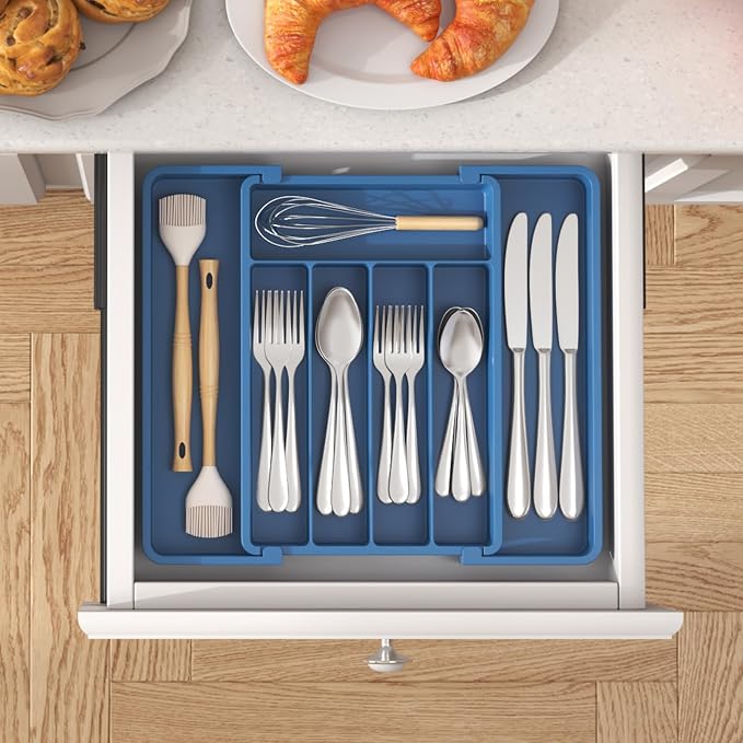 Lifewit Expandable Silverware Drawer Organizer, Kitchen Utensil Tray | BPA-free - Image 8