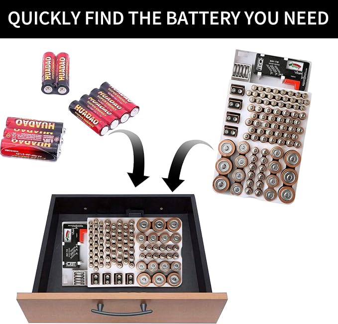 Battery Organizer Storage Box - Image 5