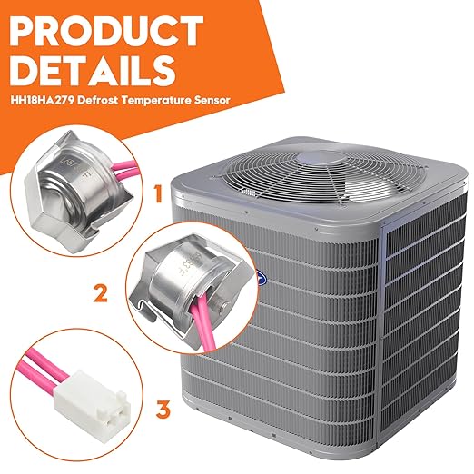 HH18HA279 Heat Pump defrost Thermostat/Sensor Compatible with Carrier/Bryant Payne/Nordyne Heat Pump System,Replaces 50VT 024 300, 50VT 030 300, 50VT 030 500,Compatible with Most HVAC Control Systems