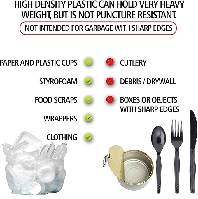 Aluf Plastics 12-16 Gallon Black Trash Bags - Image 4