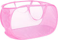 Durable Collapsible Laundry Baskets, Mesh Pop Up Laundry Hamper by Bemkoo