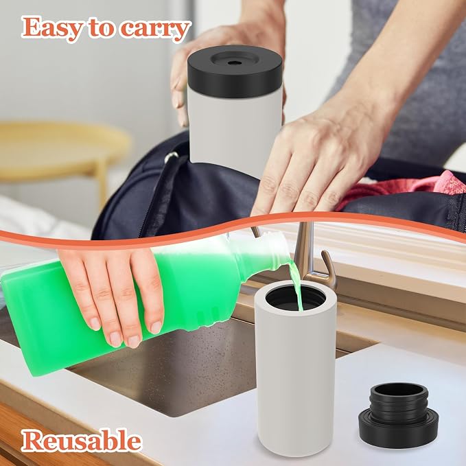 Silicone Dish Soap Dispenser, Reusable Dish Soap Bottle, Refillable Dish Soap - Image 4