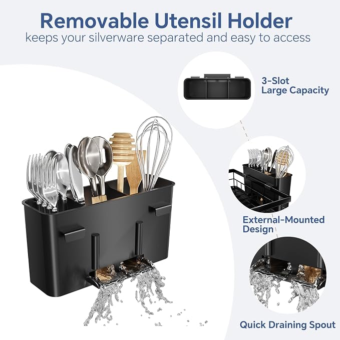 Simple Trending Dish Drying Rack, 2-Tier - Image 5