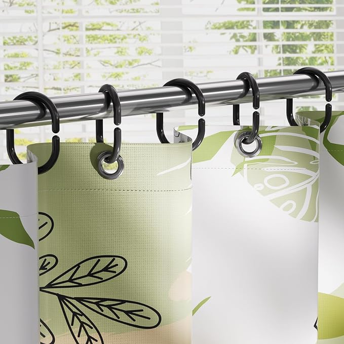 Amazer Shower Curtain Rings, Rust Proof Shower Rings C Shaped Shower Hooks - Image 7