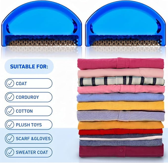 Boao 4 Pieces Sweater Combs to Remove Pilling Sweater Defuzzer, Minimalist | - Image 7