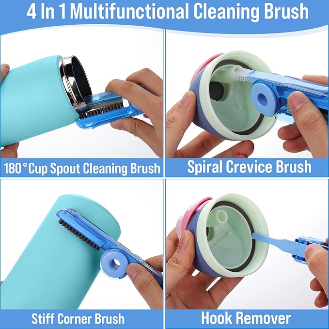 Water Bottle Cleaner Brush Set for Owala 24oz/32oz/40oz Cup, Cleaning Kit for - Image 3