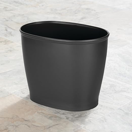iDesign Slim Plastic Bathroom Trash Can, - Image 6