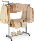 SONGMICS Clothes Drying Rack 3-Tier, Foldable Laundry Rack, Steel | Indoor by Unknown