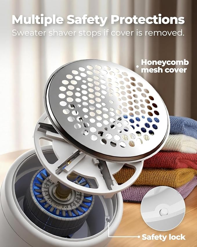 Fabric Shaver, Electric Lint Remover, Sweater Shavers to Remove Pilling - Image 5