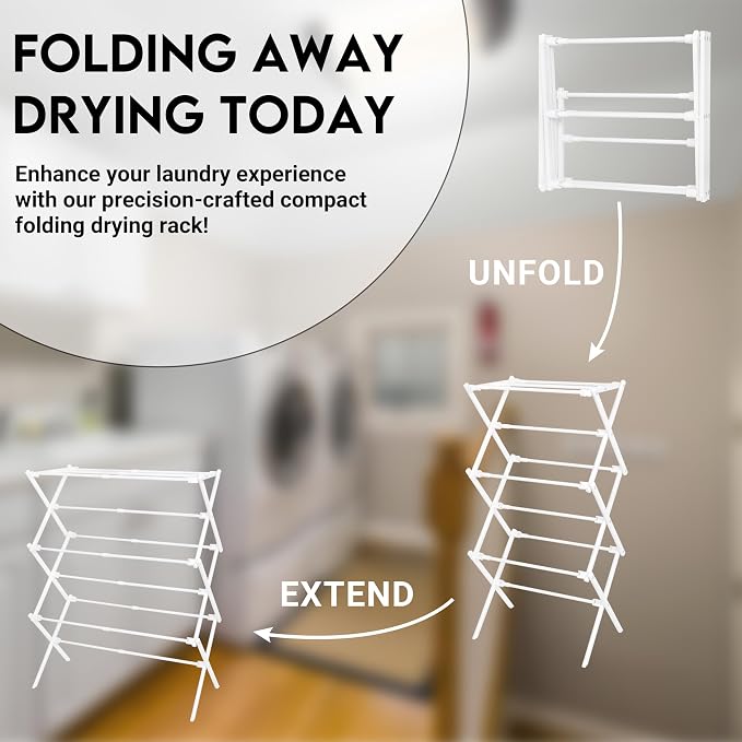 ZOES HOMEWARE 2026 Enhanced Clothes Drying Rack | Foldable Drying Rack Clothing - Image 3