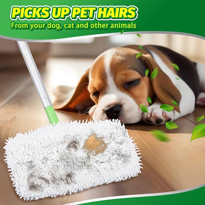 Reusable Microfiber Chenille Mop Pads Compatible - Image 6