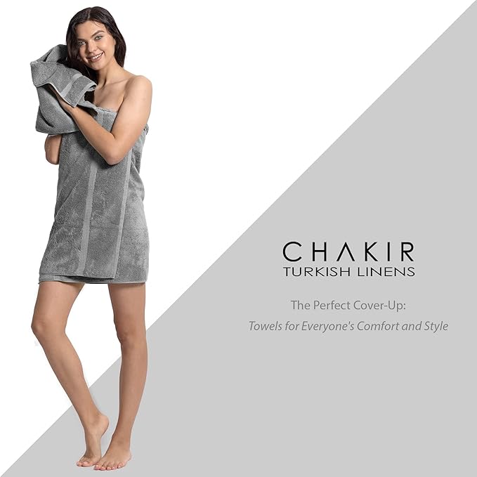 Chakir Turkish Linens 100% Cotton 4-Pack Bath Towels 27x54, Oeko-Tex Certified - Image 3