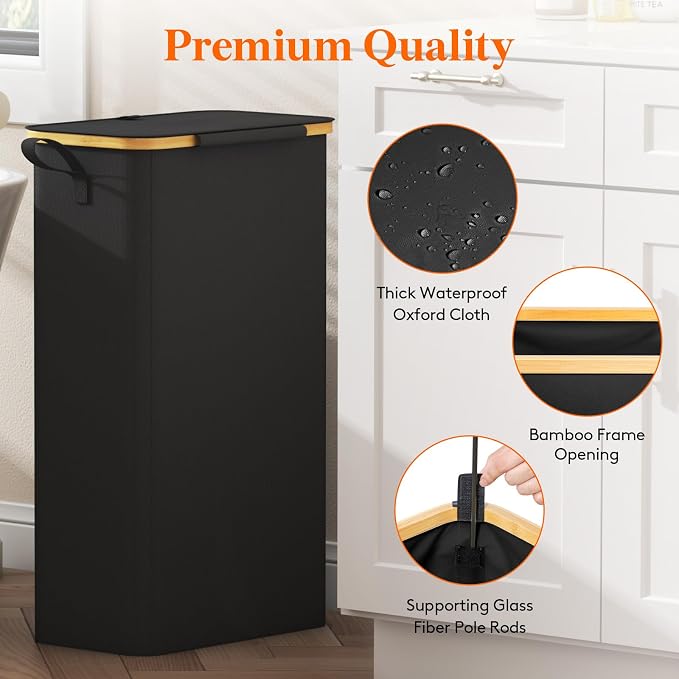 Lifewit 75L Slim Laundry Hamper - Image 7