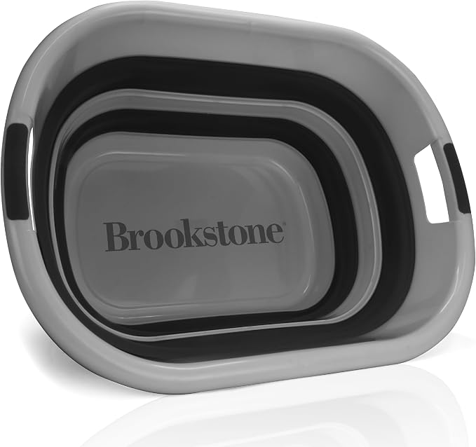 BROOKSTONE 11 GALLON XL 24" Collapsible Laundry Basket & Clothes Hamper - Image 4