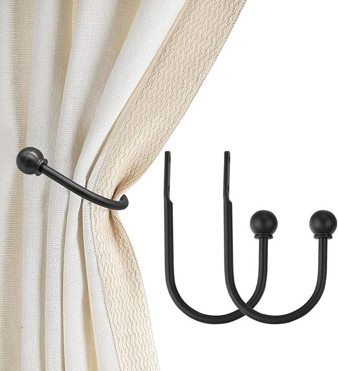 ARNORX Curtain Holdbacks, Decorative French Ball End, Curtain Drapery Holdbacks by ARNORX