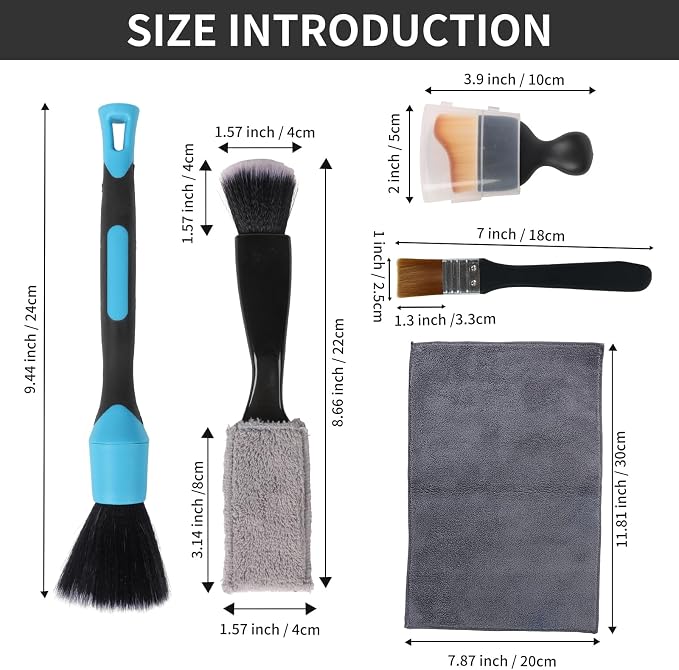Car Interior and Exterior Soft bristles Detail dust Brush Interior dusting - Image 4