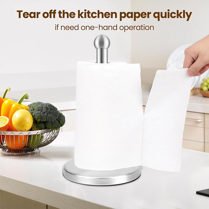 Paper Towel Holder, Kitchen Paper Towels Holder Stand - Image 6