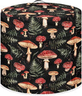 Mushroom Green Leaves Pressure Cooker Cover Dust-Proof Kitchen Appliance Cover Air Fryer Cover for 6 Quart Instant Pot, with Handle and Pockets Keep Kitchen Appliance Clean Home Décor