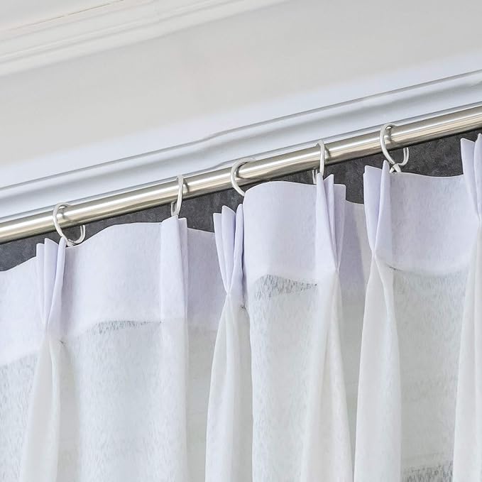 Outus 58 Pack Metal Curtain Hooks Pin On Drapery Hooks 1.2 x 1 Inch - Image 6