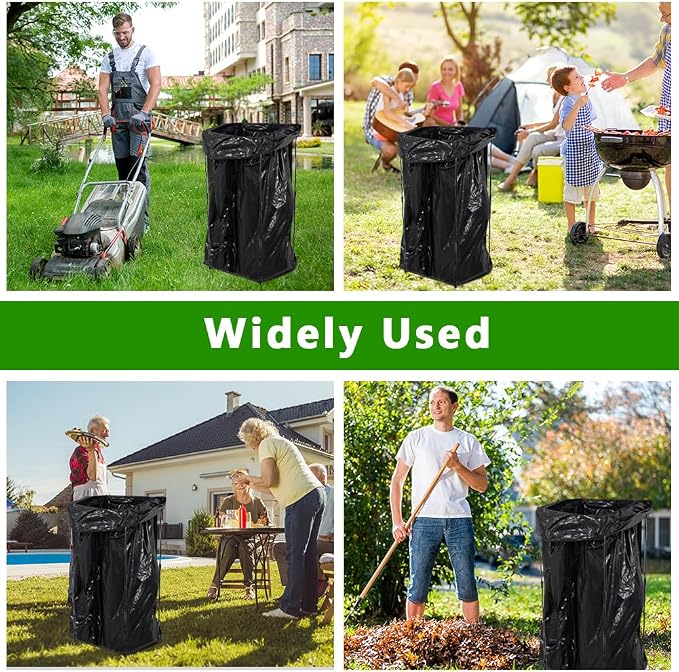 Trash Bag Holder, 30-45 Gallon Metal Garbage Bag Holder | Portable Trash Bag - Image 4