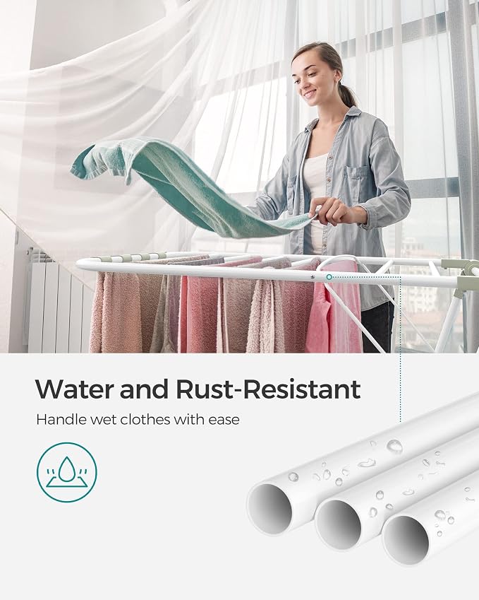 SONGMICS Clothes Drying Rack, - Image 7