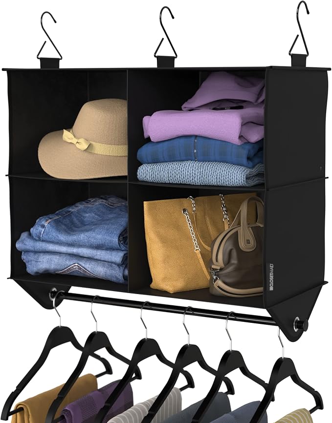 ClosetMaid 4-Shelf Fabric Hanging Closet Organizer - Image 9