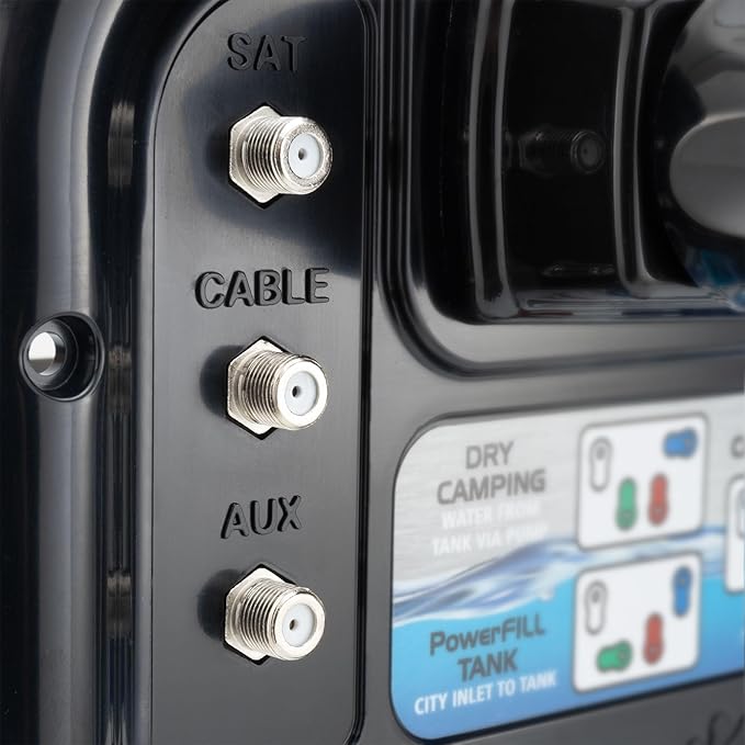 RecPro RV Water Management Panel | Nautilus P4 | 8-Function City-Water Fill | Made in America (Black)