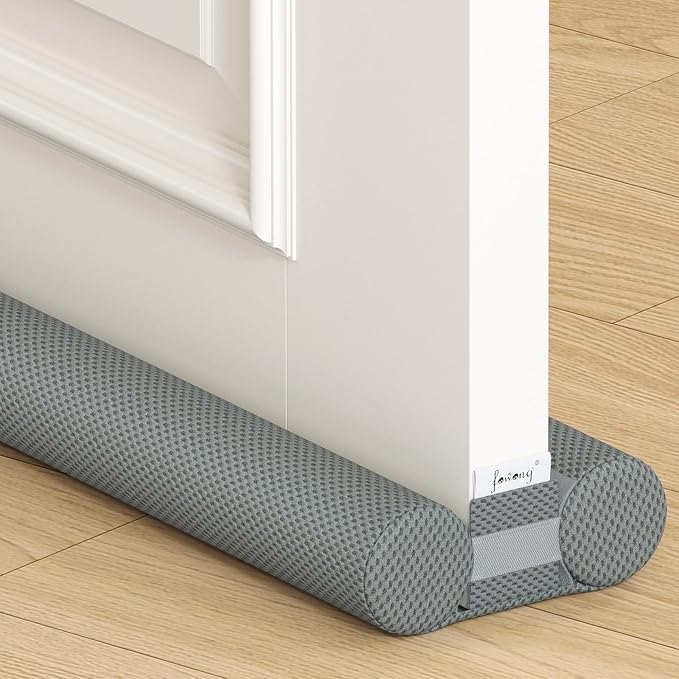 fowong Draft Stopper for Bottom of Door 32", Durable Noise Blocker, Dust & Light by fowong