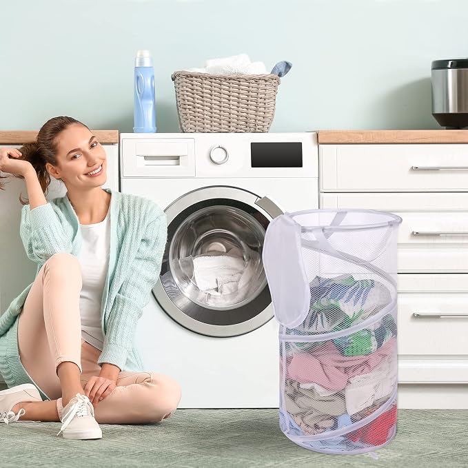 BATTOO 2 Pack Collapsible Laundry Basket - Image 6