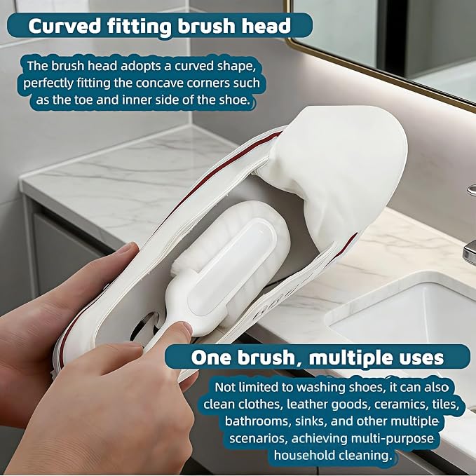 Professional Shoe Cleaning Brush Long Handle - Image 3