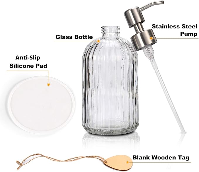 Thick Glass Soap Dispenser - Image 2