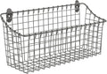 Spectrum Extra Large Wire Wall Mount Storage Basket Industrial Gray, Vintage by Spectrum