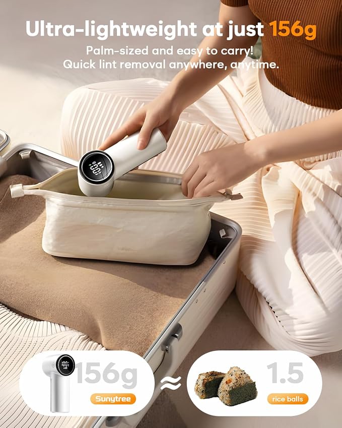 Fabric Shaver, Lint Remover Rechargeable, 6-Blade Lint Remover | LCD Display & - Image 7