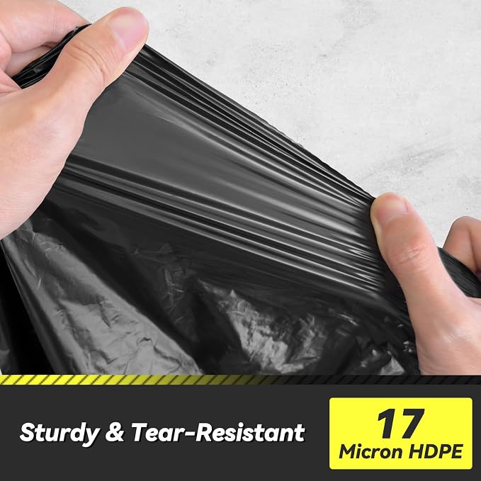 Wowflash 150 Count 55-60 Gallon Trash Bags | Sturdy & Tear-Resistant Commercial - Image 3