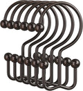 Amazer Bronze Shower Curtain Hooks, Rust-Resistant Metal Shower Hooks Shower by Amazer