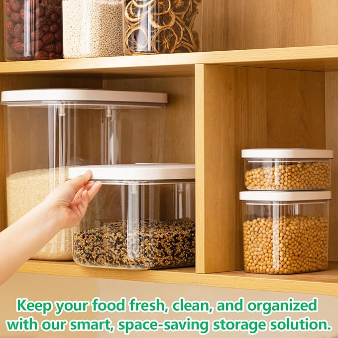 Airtight 12 Lbs Flour Sugar Storage Containers 6.34 Qt Rice Holder BPA Free - Image 7