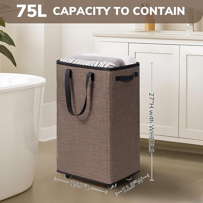 Goodpick 75L Collapsible Laundry Baskets - Image 2