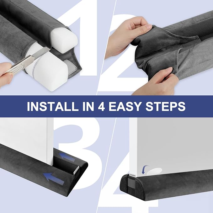 HADOR 2 Pack Door Draft Stopper - Image 5