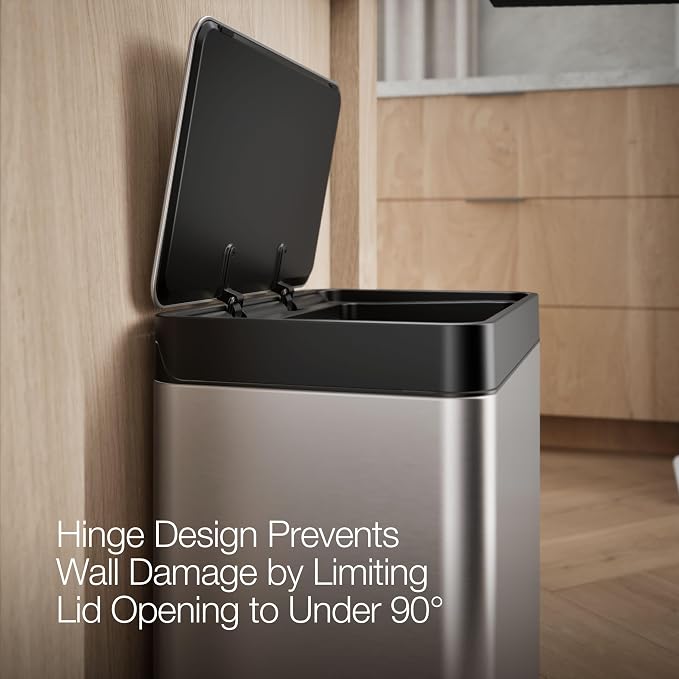 Kohler 20942-ST 8 Gallon Compact Hands-Free Kitchen Step Can, Trash Can - Image 4