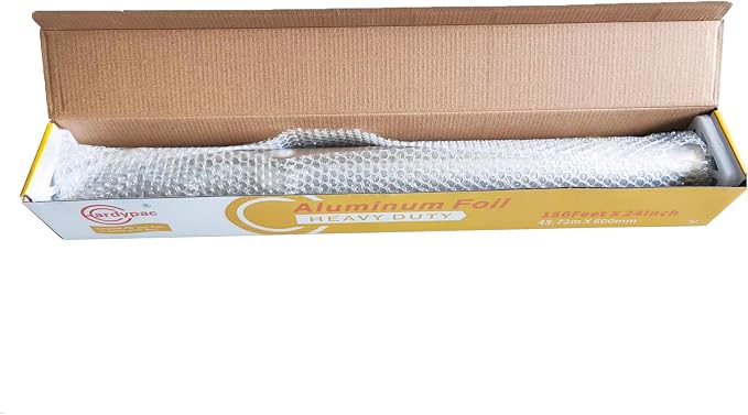 24 inch extra wide Heavy Duty Aluminum Foil Roll, 23 Micron Thick, 24 Inch x - Image 7