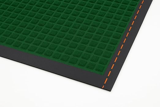 Guardian WaterGuard Indoor/Outdoor Wiper Scraper Floor Mat, Rubber/Nylon, 3'x5', Green