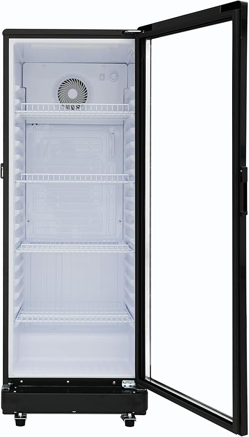 PremiumLevella Glass Door Display Refrigerator 7.1 cu ft Commercial Beverage Cooler Merchandiser