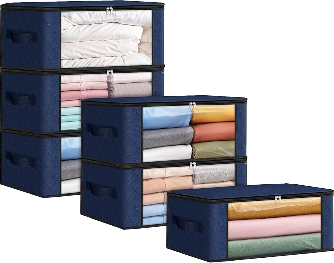 35L Closet Organizers, Foldable Under Bed Storage Containers | Storage Bags by Fabtotes