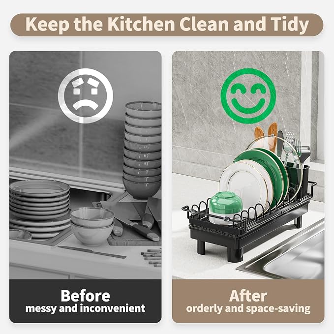 Expandable Over Sink Dish Rack, Small Dish Drying Rack - Image 5